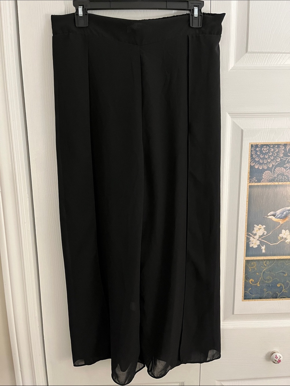 Design in Italy Wide-Leg Black Women's  Pants